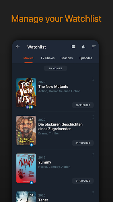 Moviebase Pro screenshot