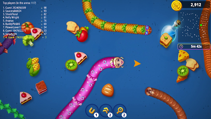 Worms Zone .io screenshot