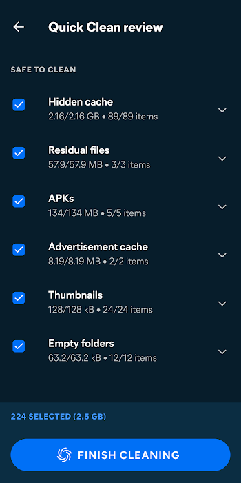 Avast Cleanup screenshot
