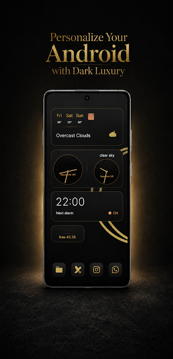 Dark Luxury for KWGT screenshot