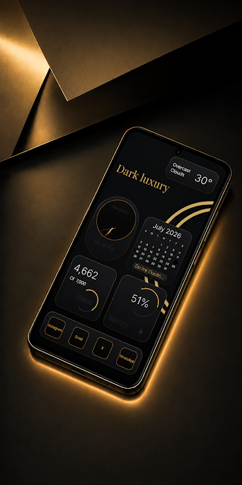 Dark Luxury for KWGT screenshot