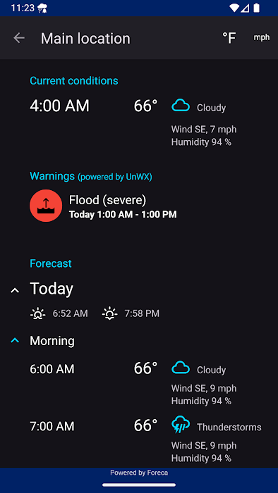 Rain Alarm screenshot