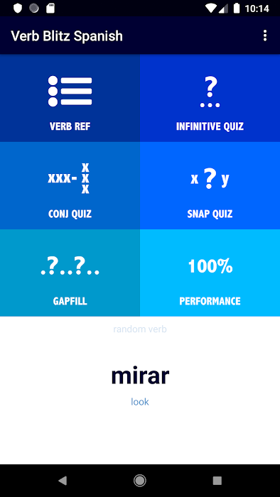 Spanish Verb Blitz Pro screenshot
